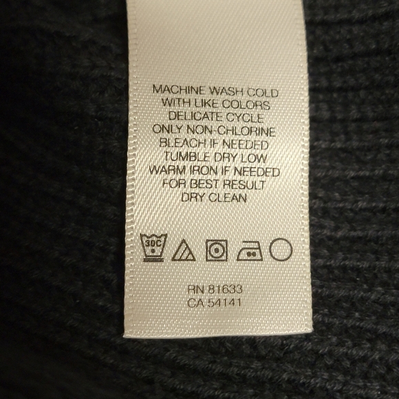 Kenneth Cole New York Black Men's Full Zip Knit Sweater Jacket M Medium - Picture 12 of 16